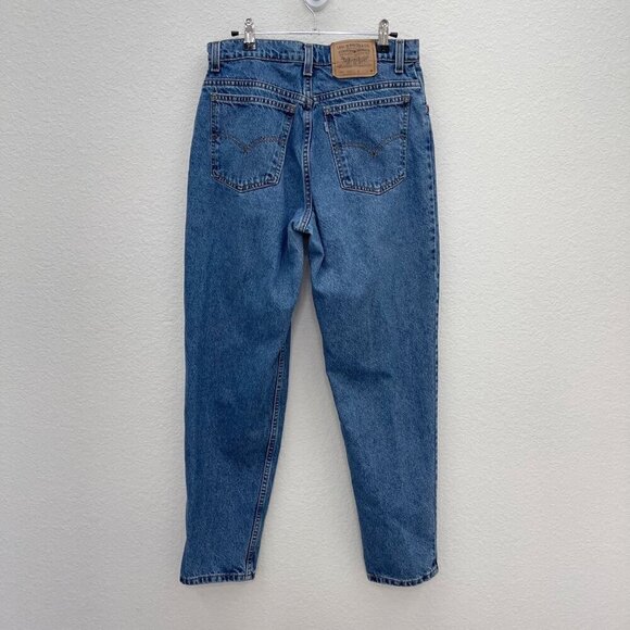 VTG Levis 951 Relaxed Fit Tapered Leg Cotton Denim Blue Jeans Women 12 USA Made - Picture 7 of 7